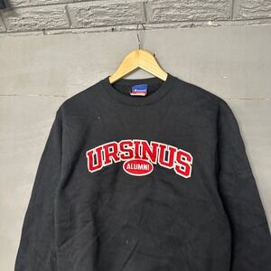 Champion URSINUS ALUMNI Black Crewneck Sweatshirt Size S
